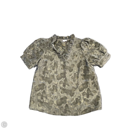 Top Short Sleeve By Voy In Green, Size: S