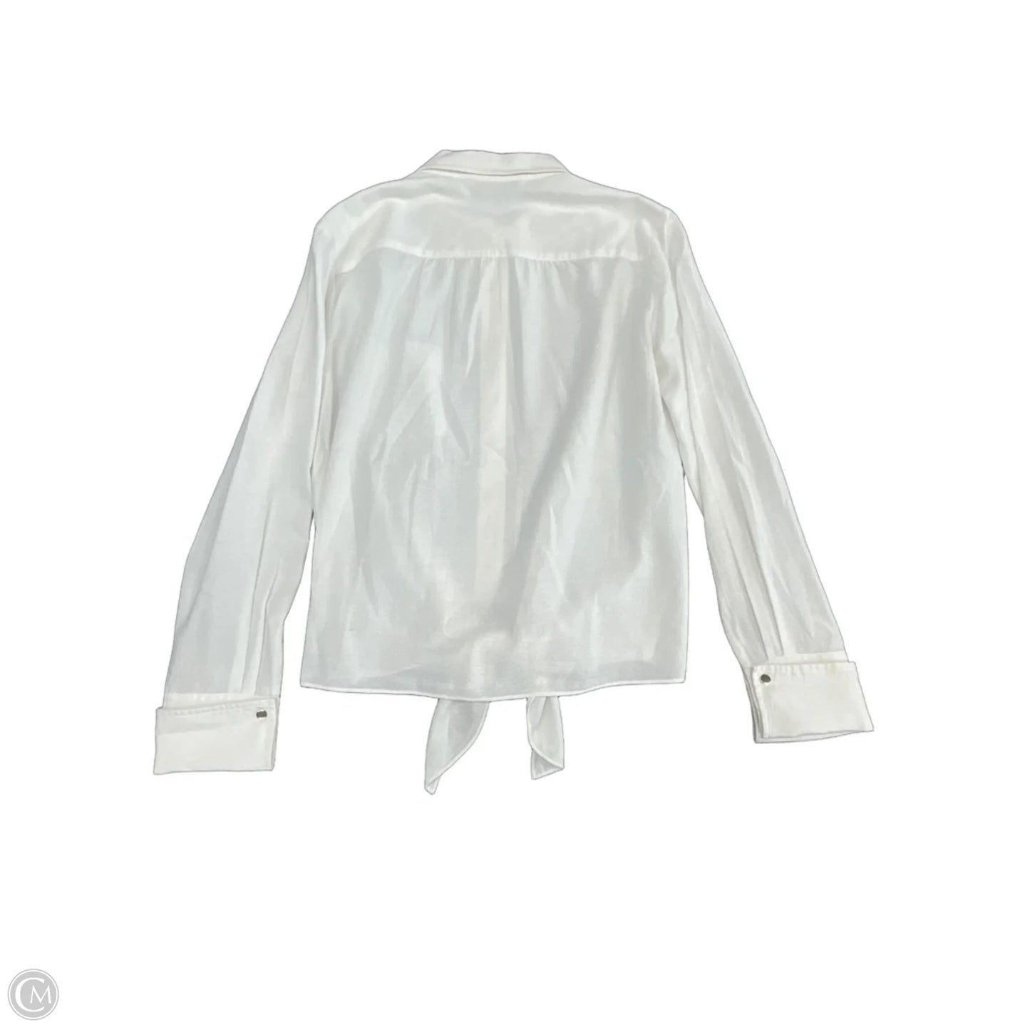Blouse Long Sleeve By Trina Turk In Ivory, Size: S