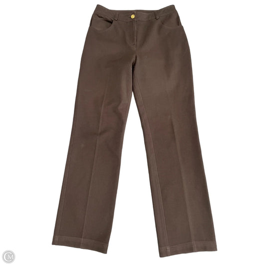 Jeans Straight By St John Knits In Brown, Size: 2