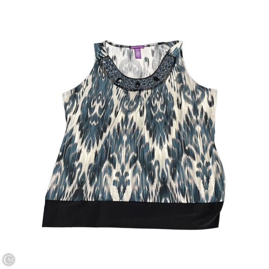 Top Sleeveless By Beverly Drive In Multi-colored, Size: 3x