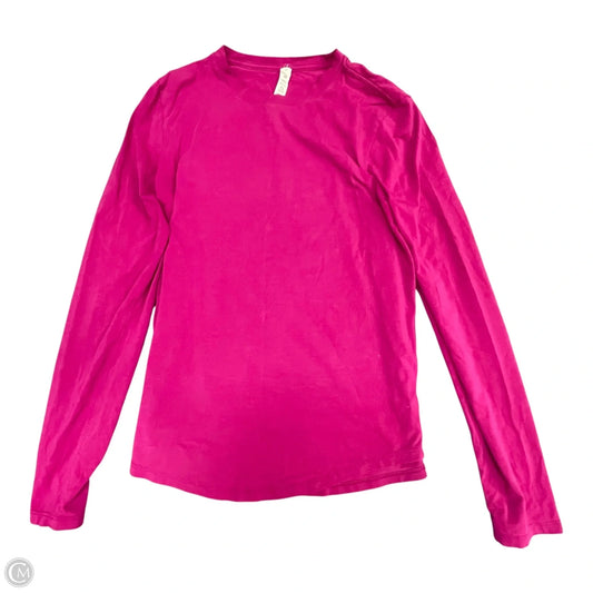 Top Long Sleeve Basic By Lululemon In Pink & Purple, Size: 6