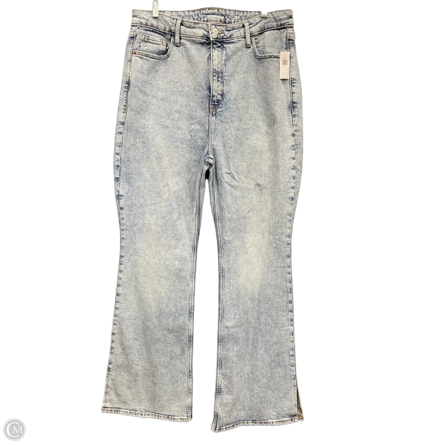 Jeans Flared By Old Navy In Blue Denim, Size: 14