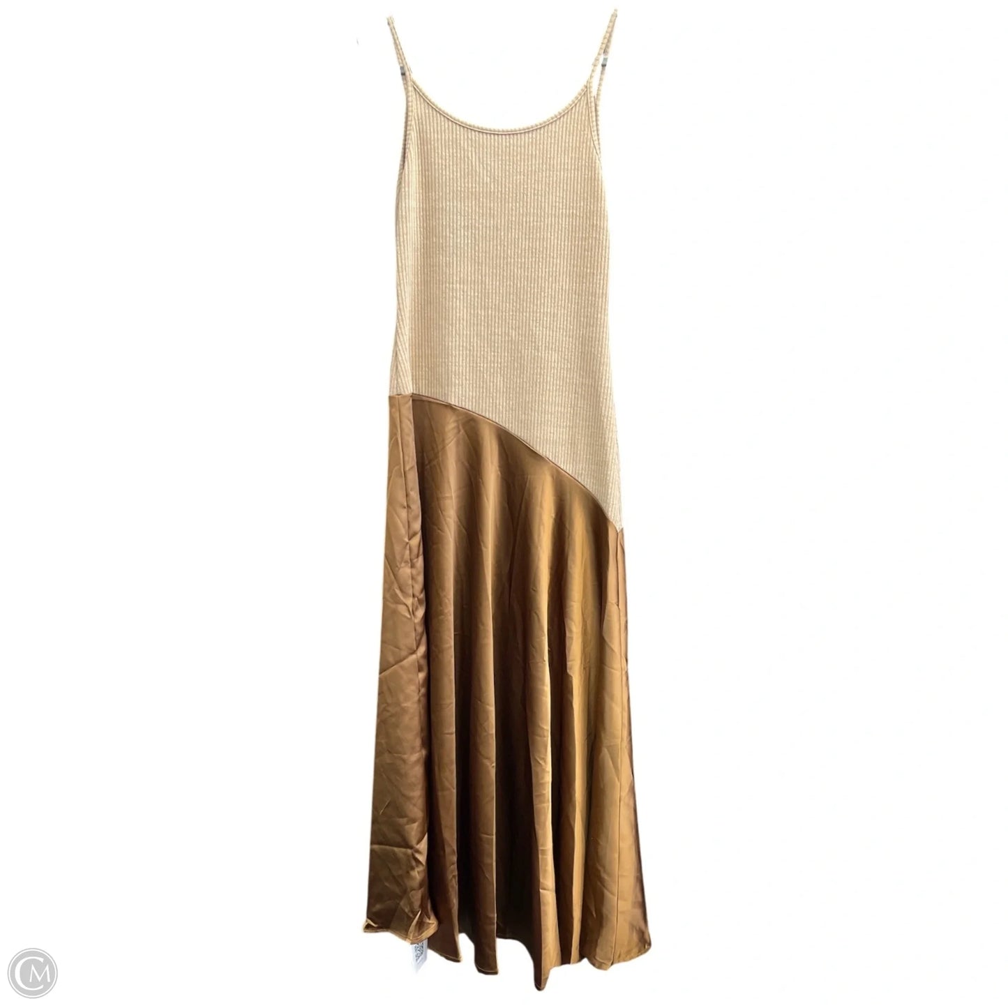 Dress Casual Maxi By Micas In Brown & Tan, Size: M