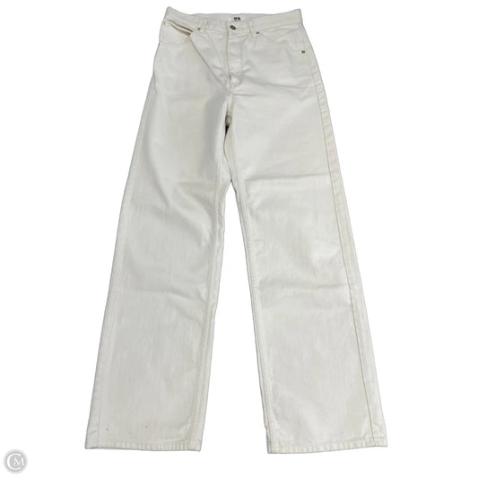 Jeans Flared By Uniqlo In Beige, Size: 4