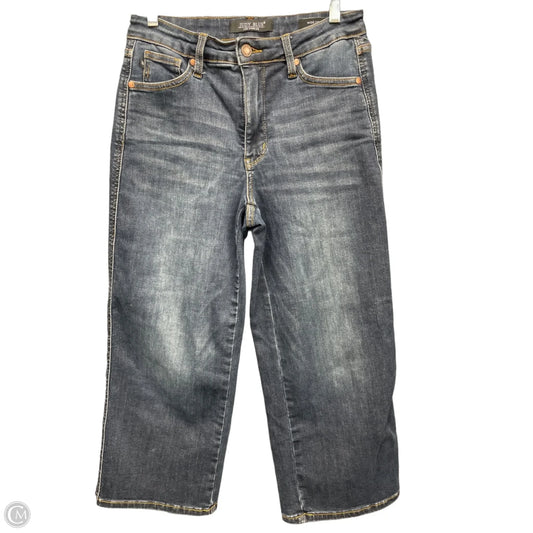 Jeans Cropped By Judy Blue In Blue Denim, Size: 4