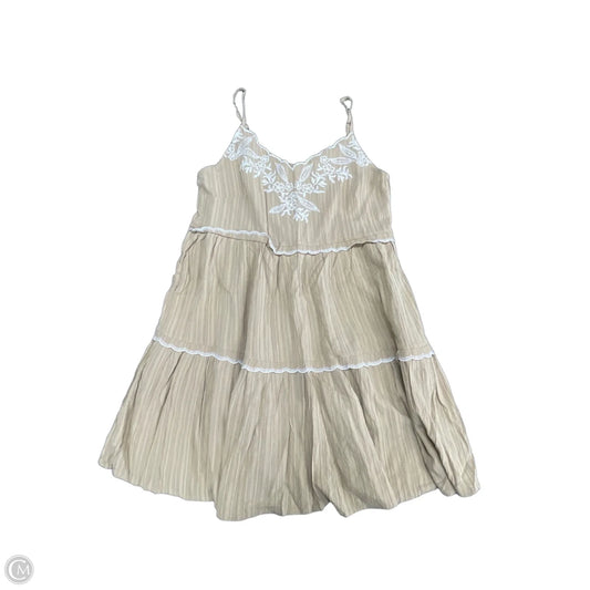 Dress Casual Short By Blu Pepper In Tan, Size: S