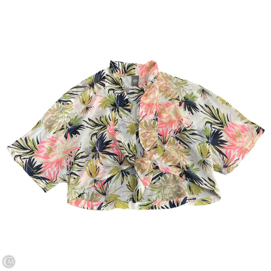 Swimwear Cover-up By Vince Camuto In Floral Print, Size: S