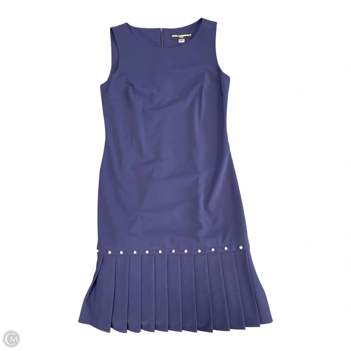 Dress Designer By Karl Lagerfeld In Navy, Size: 6