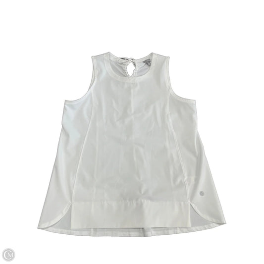 Top Sleeveless By Talbots In White, Size: M