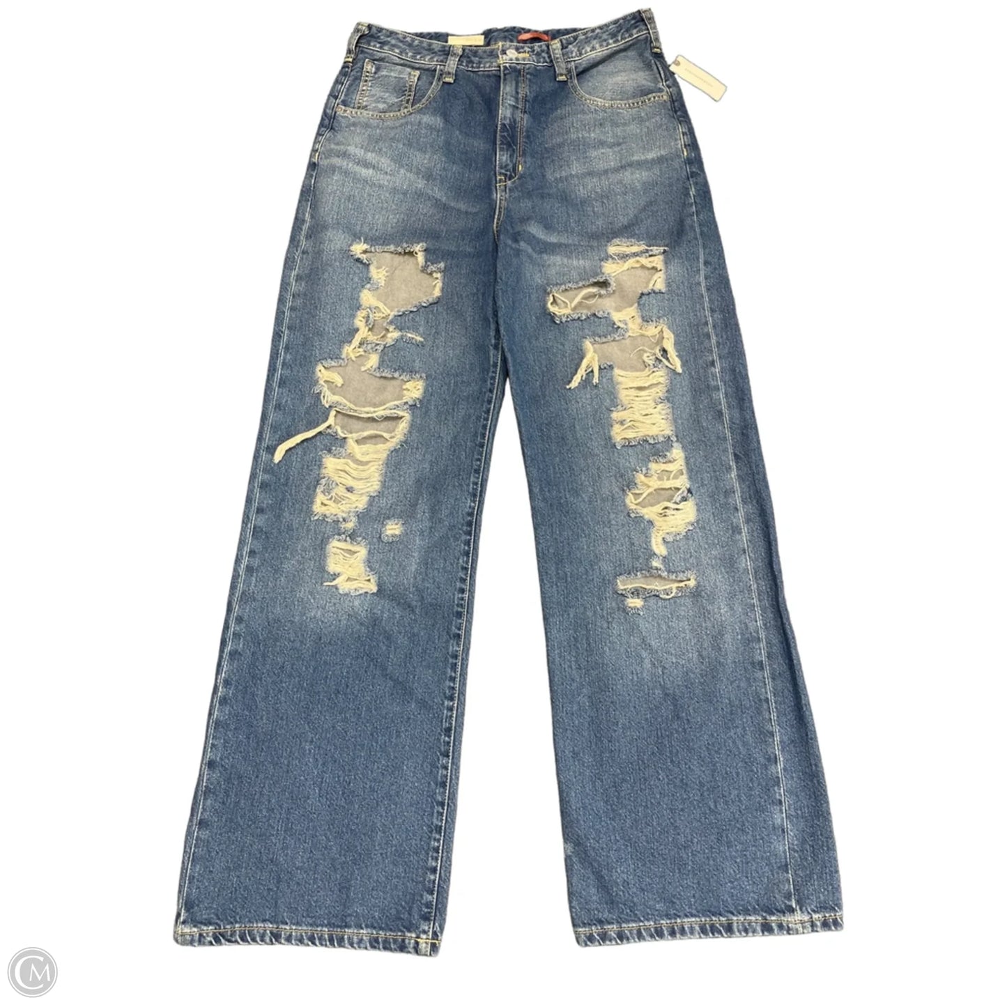 Jeans Boyfriend By Pilcro In Blue Denim, Size: 10
