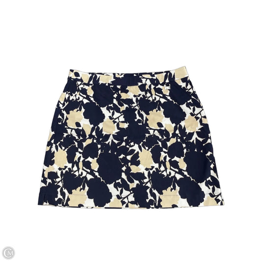 Skort By Rafaella In Blue & Cream, Size: L