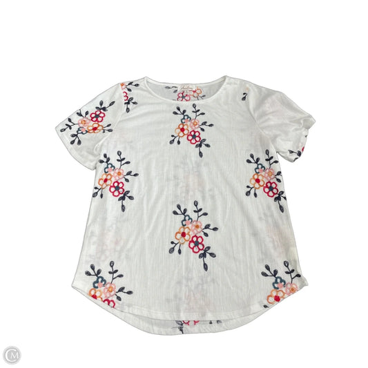 Top Short Sleeve By Clothes Mentor In Floral Print, Size: Xl