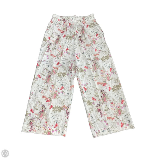 Pants Linen By Sigrid Olsen In Floral Print, Size: L