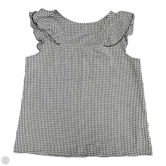 Top Sleeveless By Cme In Black & White, Size: 2x