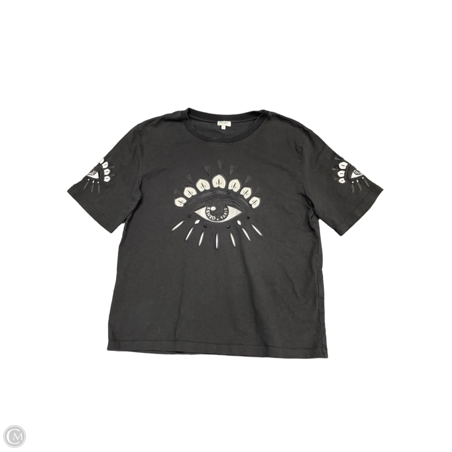 Top Short Sleeve By Cma In Black, Size: L