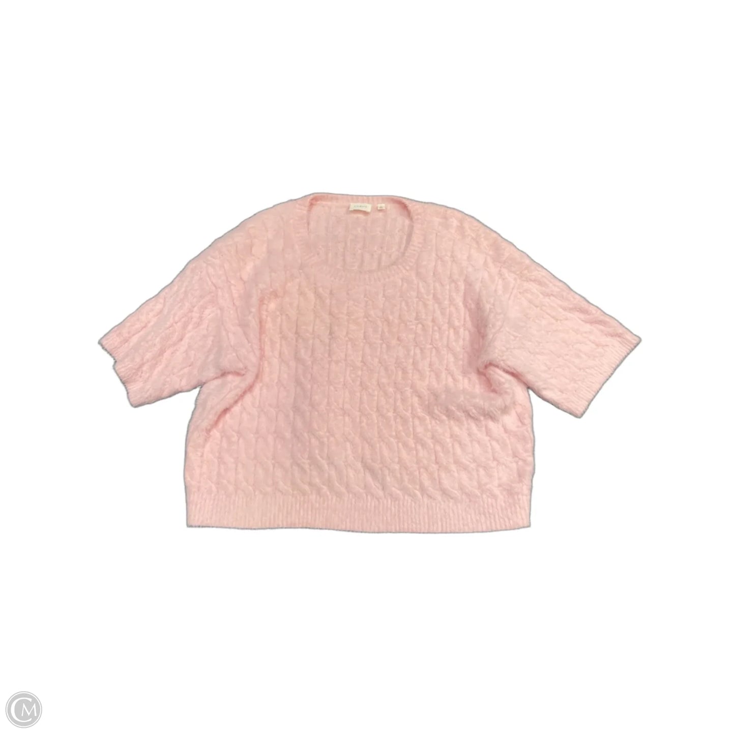 Sweater Short Sleeve By Cyrus In Pink, Size: L