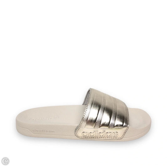 Sandals Sport By Adidas In Gold, Size: 6