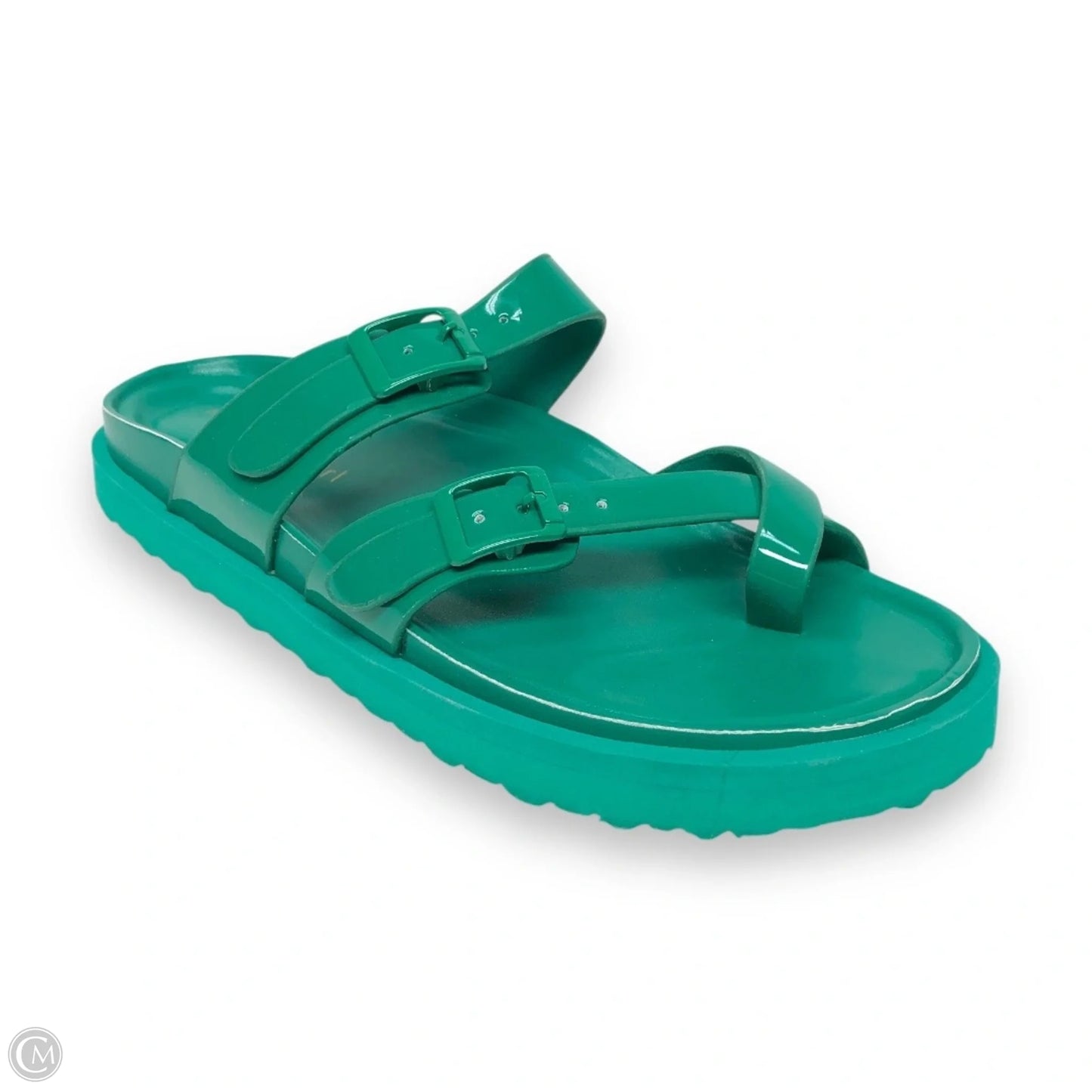 Sandals Flats By Madden Girl In Green, Size: 6.5