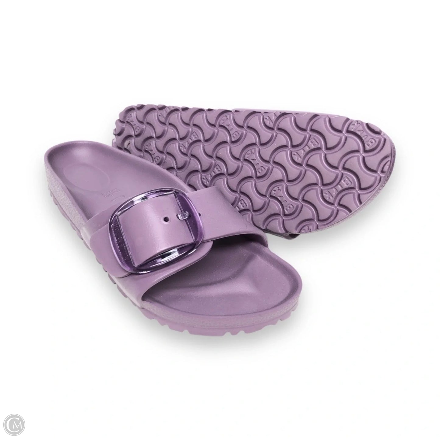Sandals Flats By Birkenstock In Purple, Size: 6