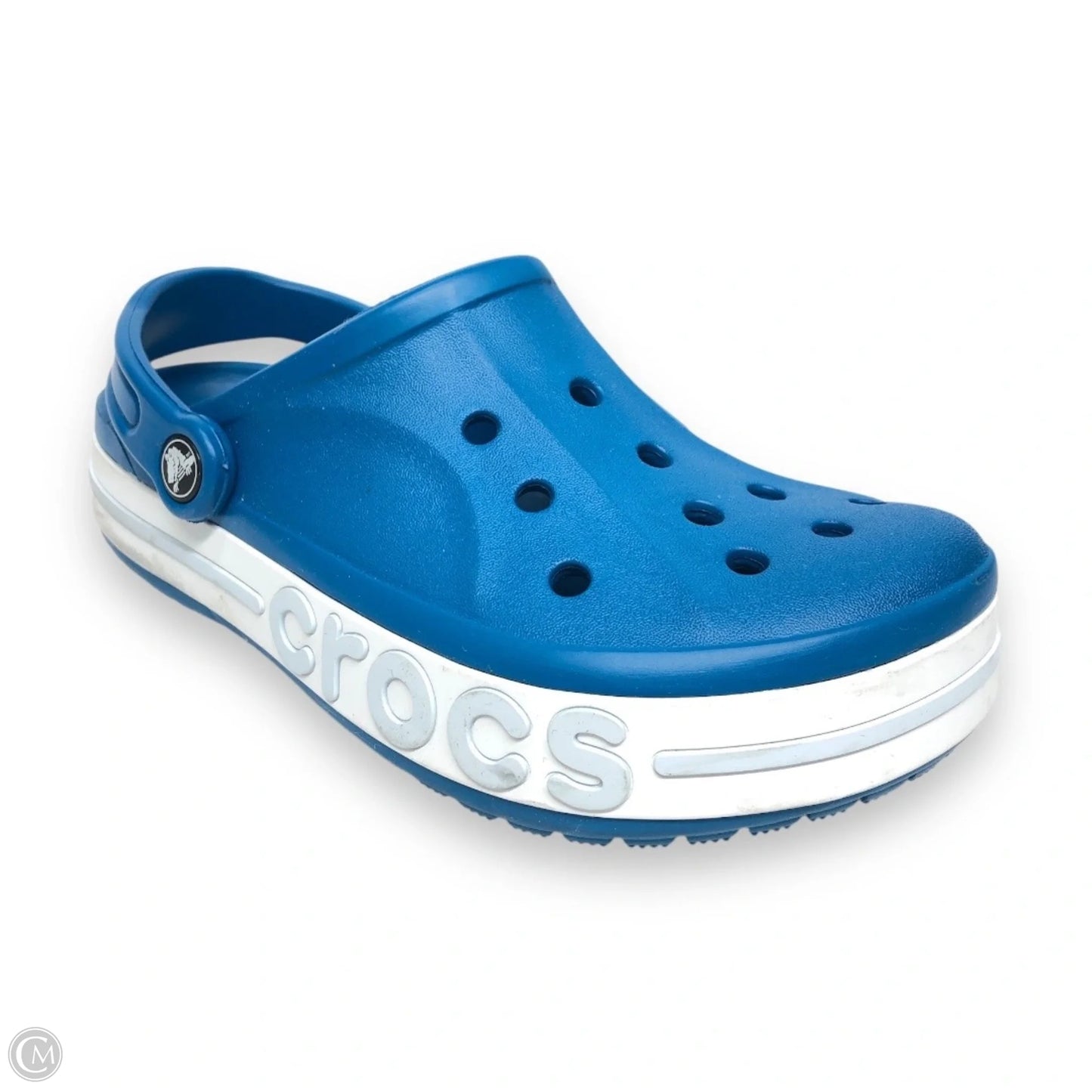 Shoes Flats By Crocs In Blue, Size: 7