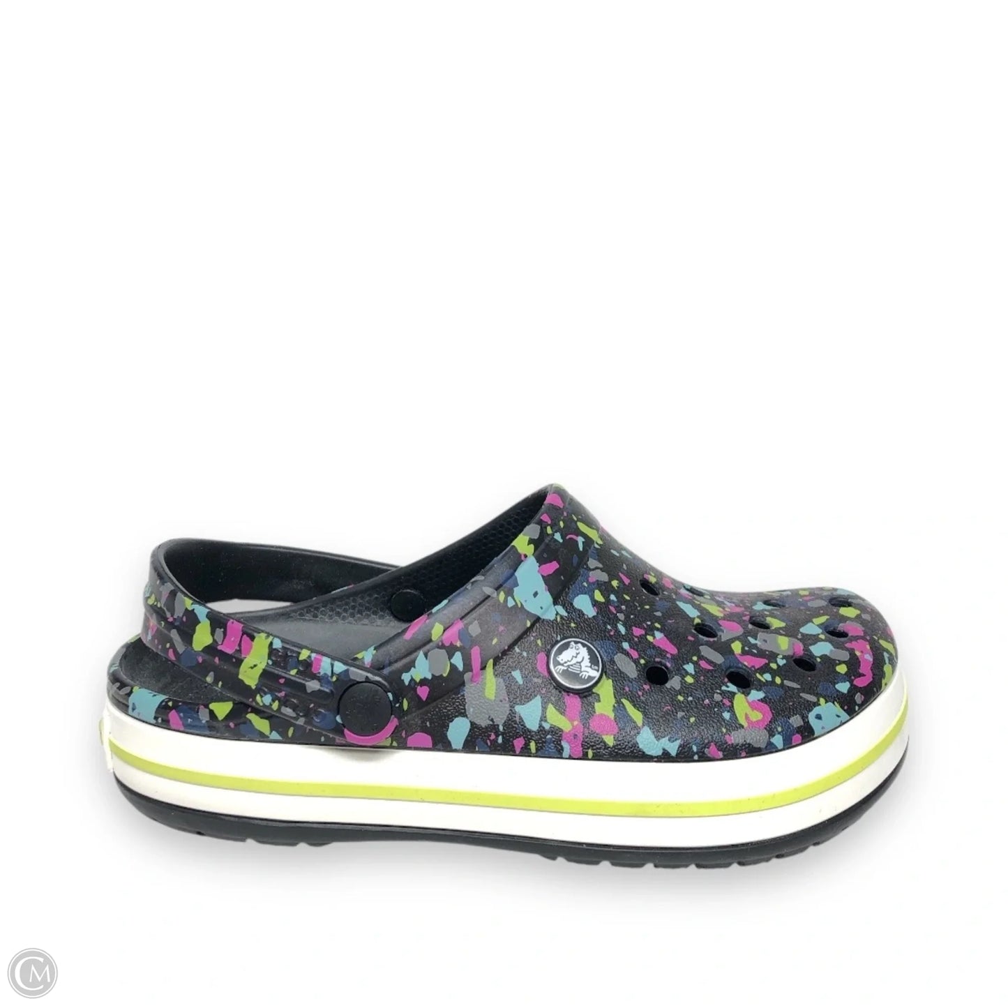 Shoes Flats By Crocs In Black, Size: 7