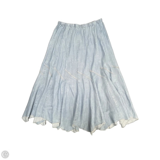 Skirt Midi By Tahari In Blue, Size: L