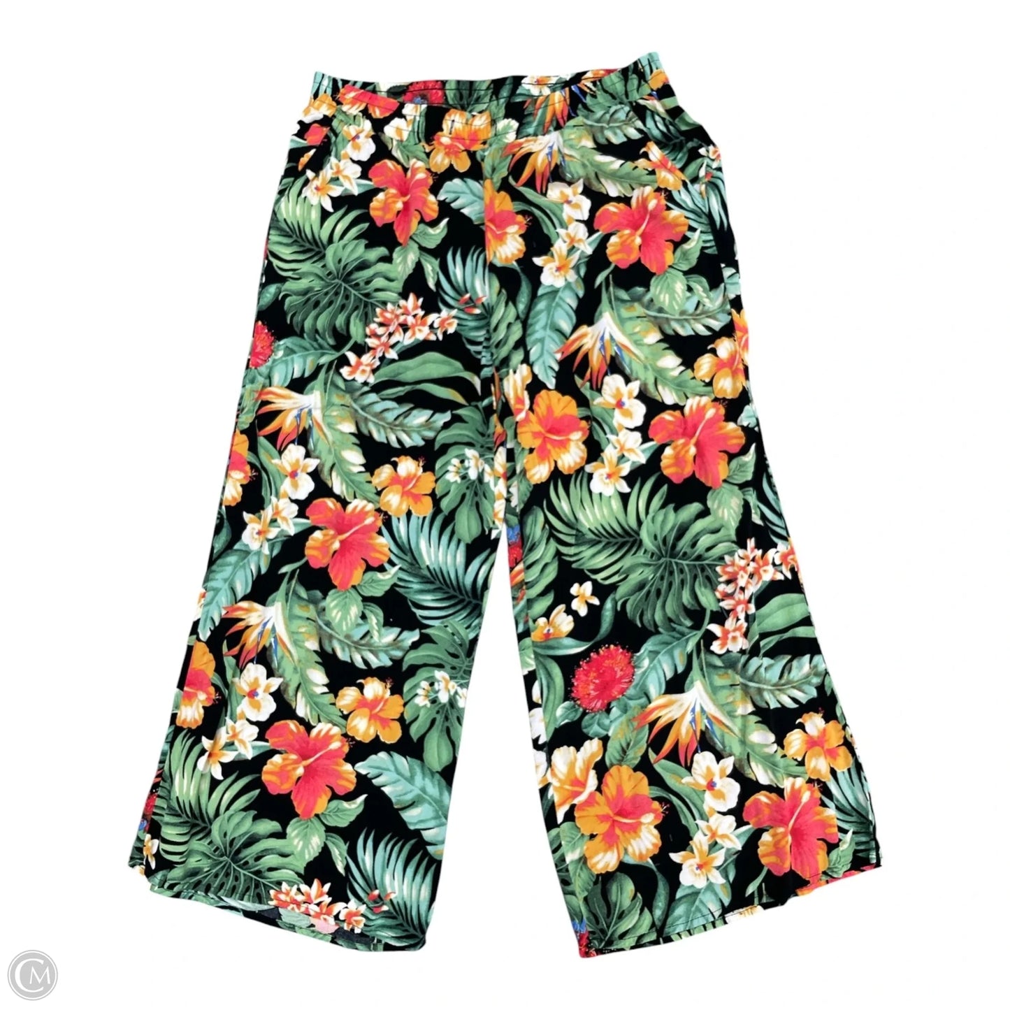 Pants Set 2pc By Christian Siriano In Tropical Print, Size: M