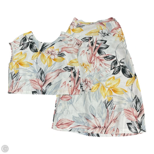 Skirt Set 2pc By C And C In Tropical Print, Size: M