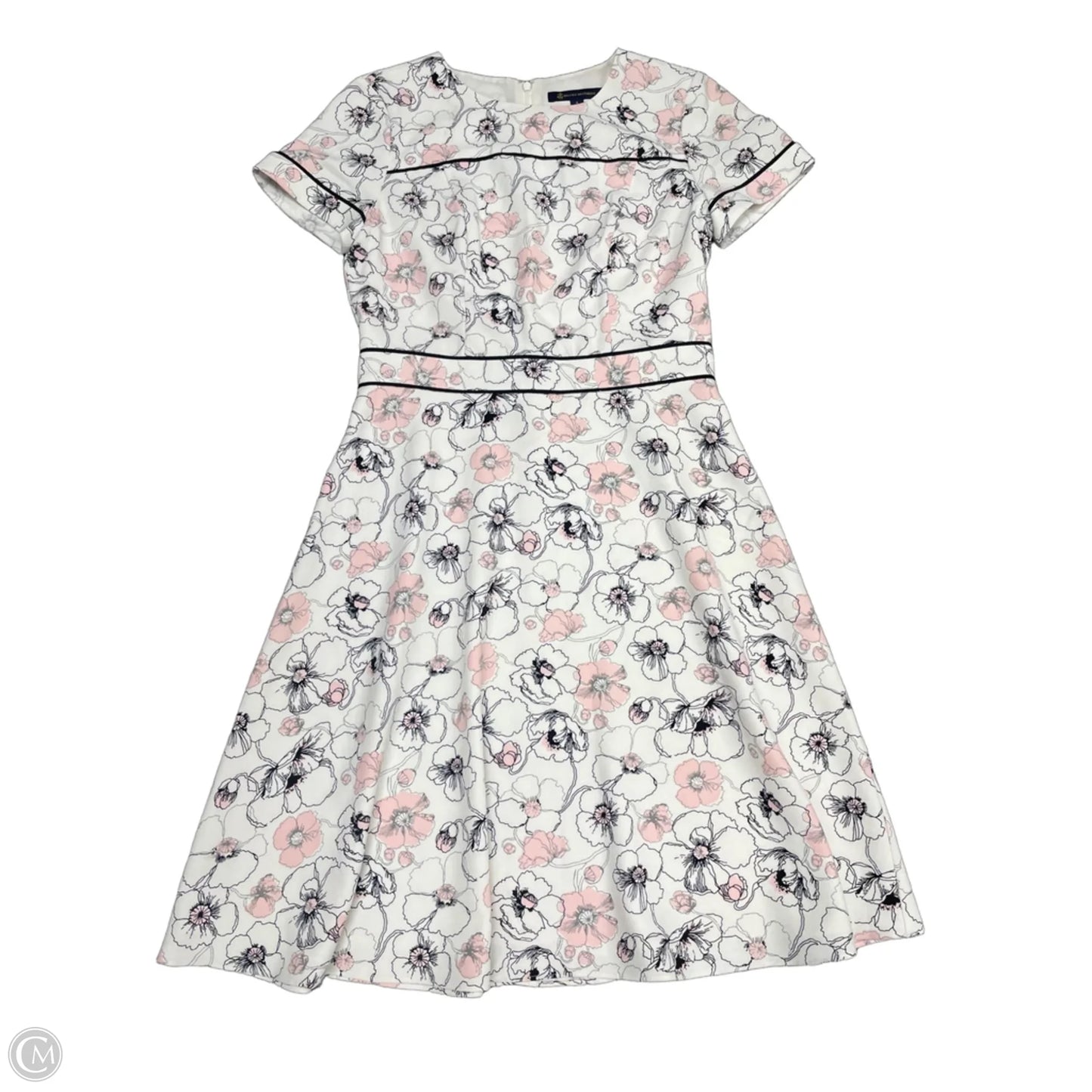 Dress Casual Short By Brooks Brothers In Pink & White, Size: 4