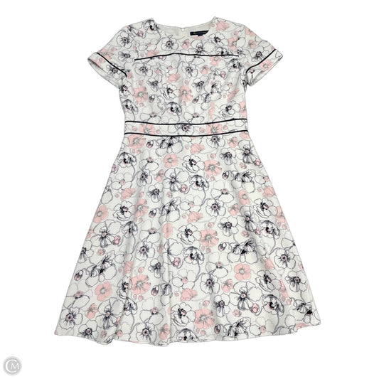 Dress Casual Short By Brooks Brothers In Pink & White, Size: 4