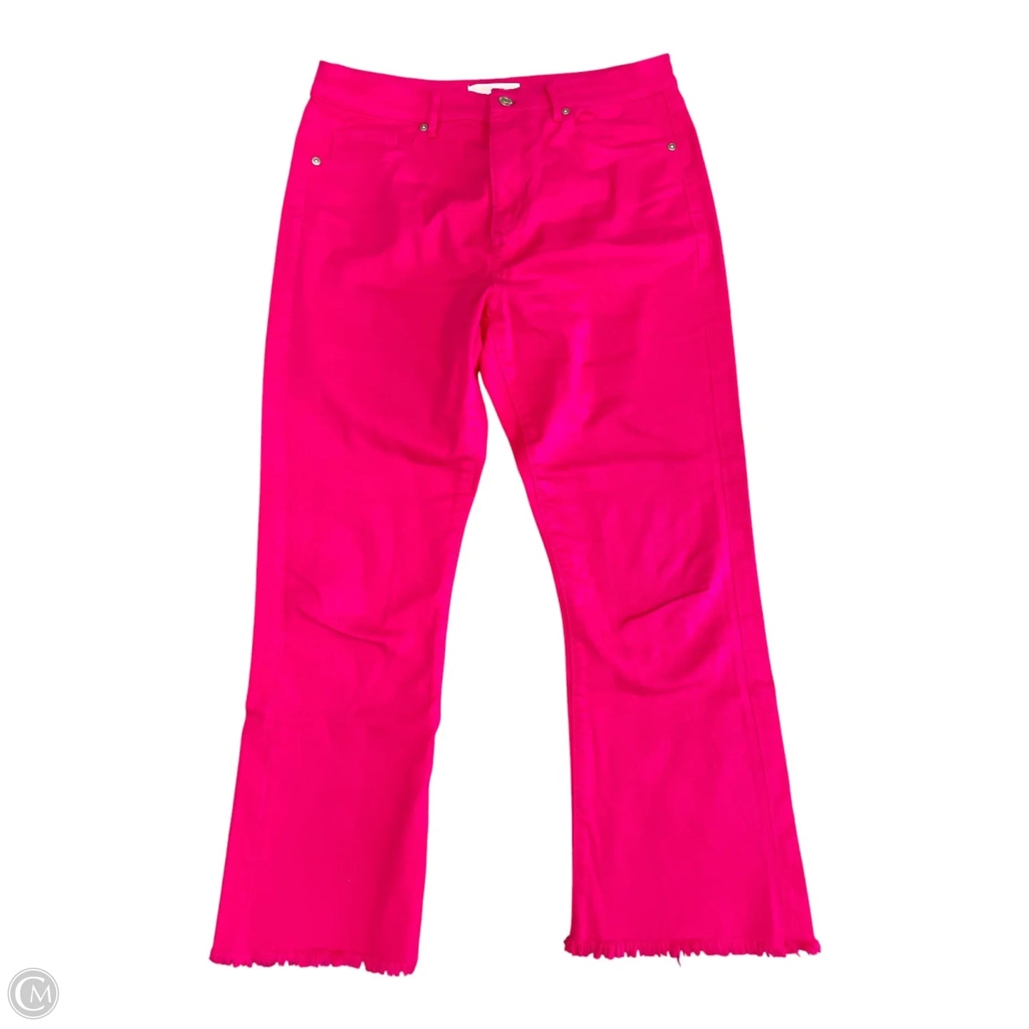 Jeans Cropped By Loft In Pink, Size: 6