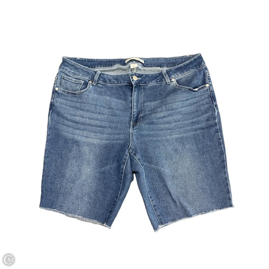 Shorts By Cato In Blue Denim, Size: 18
