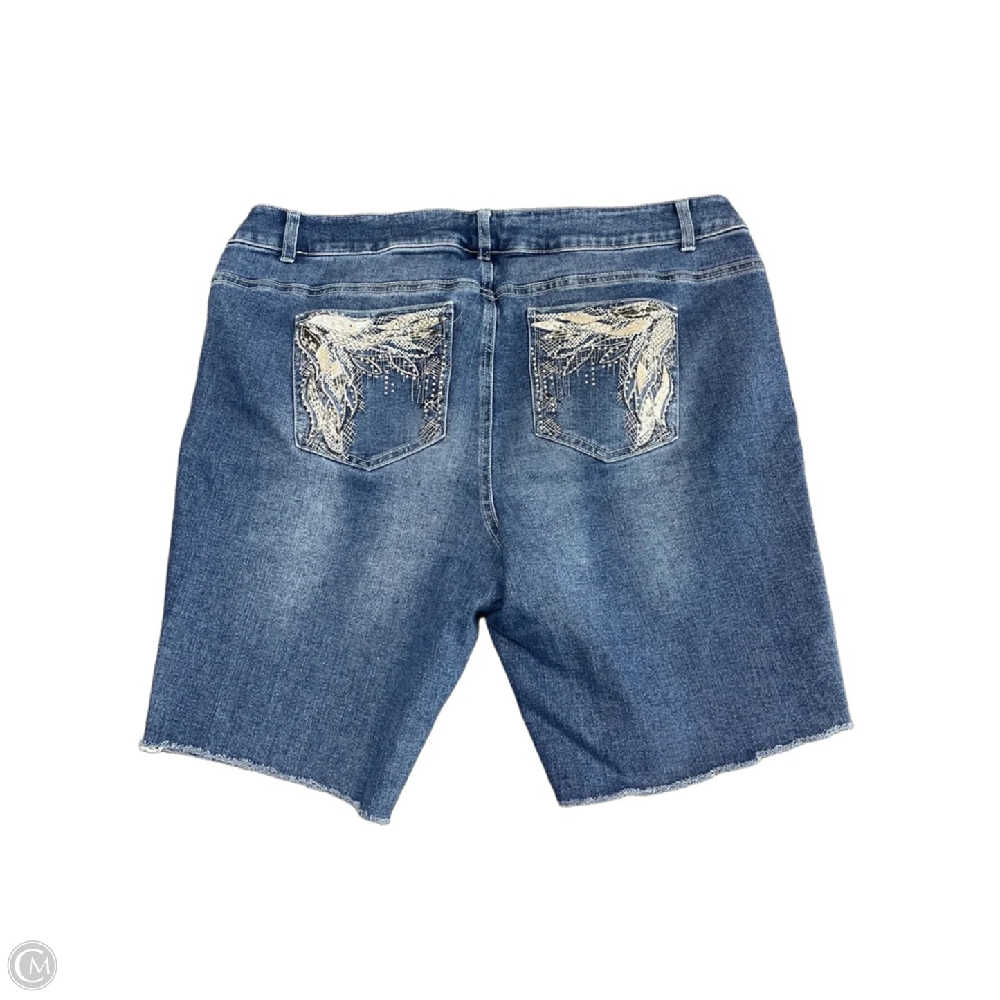 Shorts By Cato In Blue Denim, Size: 18