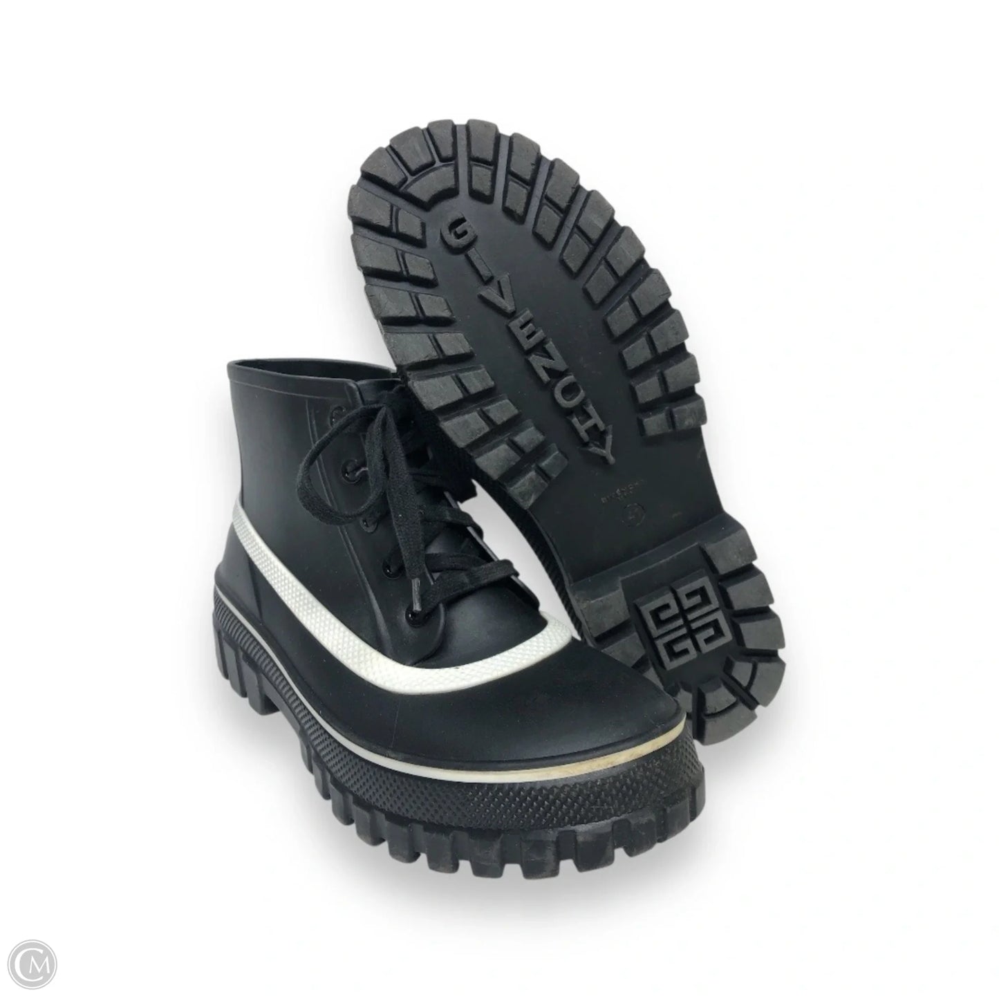 Boots Luxury Designer By Givenchy In Black, Size: 10.5