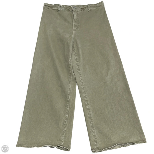Jeans Wide Leg By Universal Thread In Green Denim, Size: 14