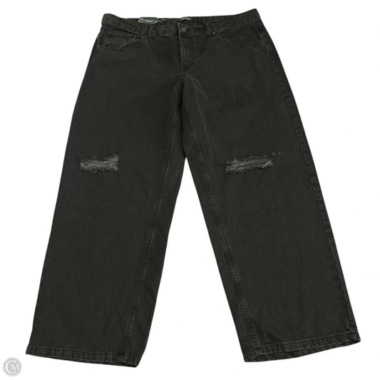 Jeans Wide Leg By Wild Fable In Black Denim, Size: 14p