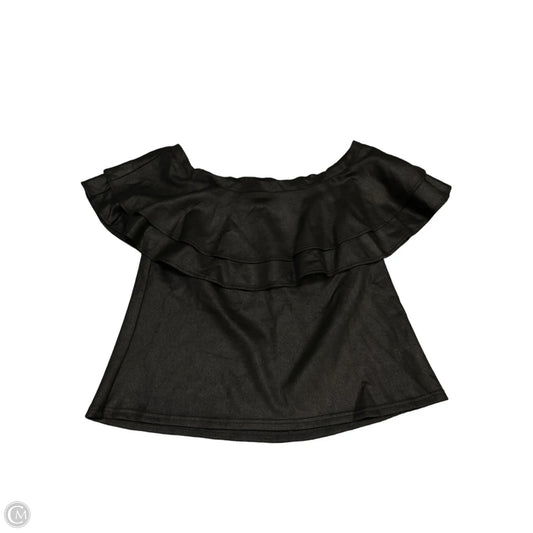 Top Short Sleeve By Voy In Black, Size: L