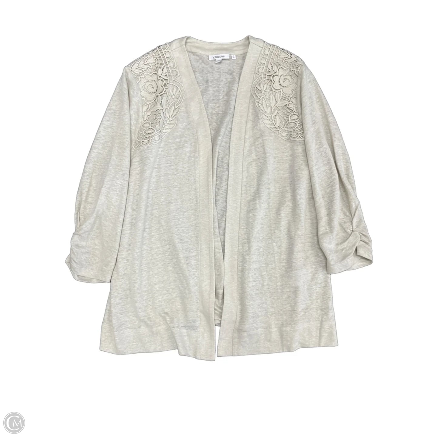 Cardigan By Chicos In Beige, Size: Xl