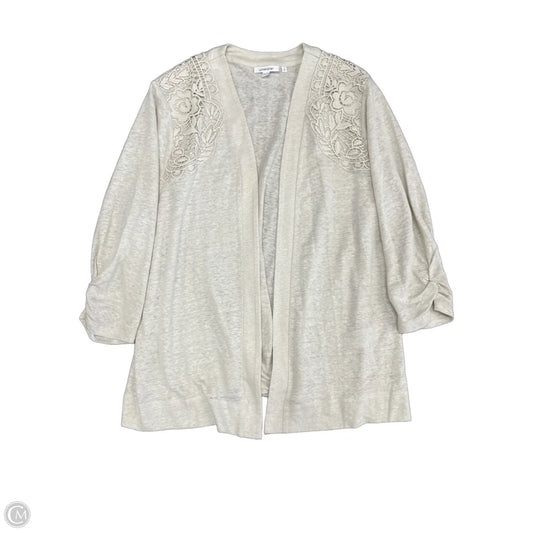 Cardigan By Chicos In Beige, Size: Xl