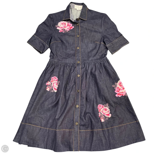 Dress Designer By Kate Spade In Blue Denim, Size: 6