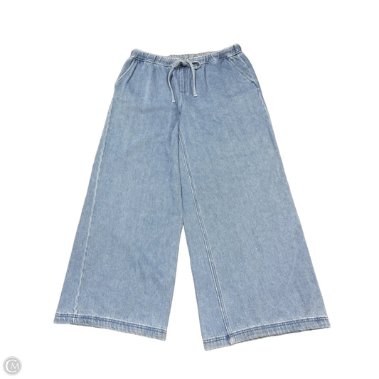 Pants Wide Leg By Future Collective In Blue Denim, Size: L