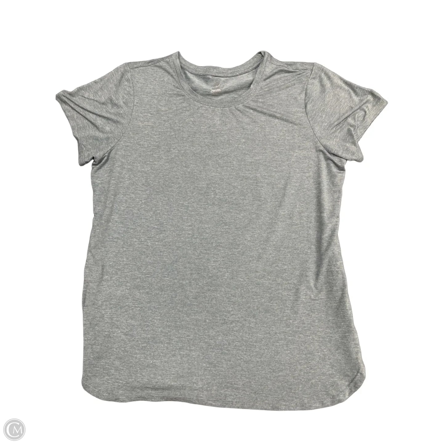 Athletic Top Short Sleeve By Gaiam In Blue, Size: L