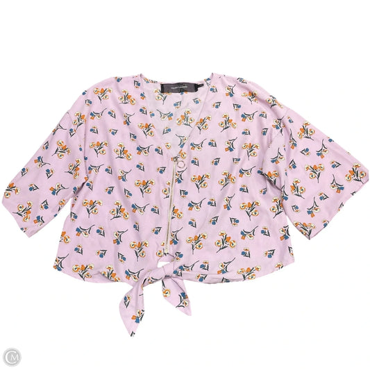 Top Short Sleeve By Clothes Mentor In Purple, Size: L
