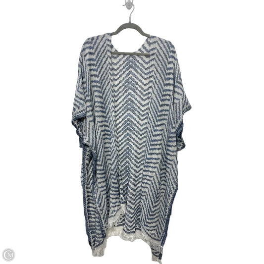 Swimwear Cover-up By Clothes Mentor In Blue & White