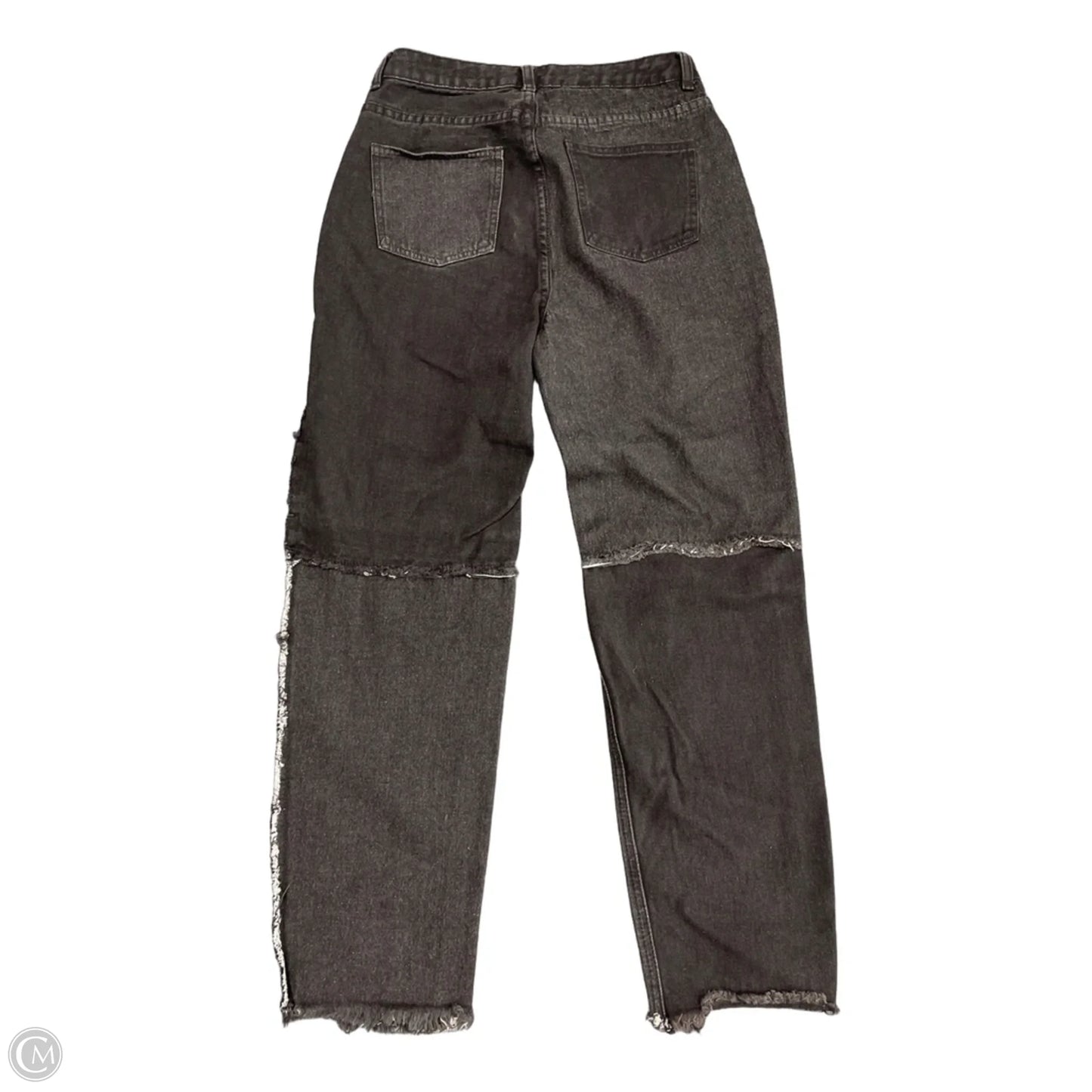 Jeans Straight By Shein In Black Denim, Size: M