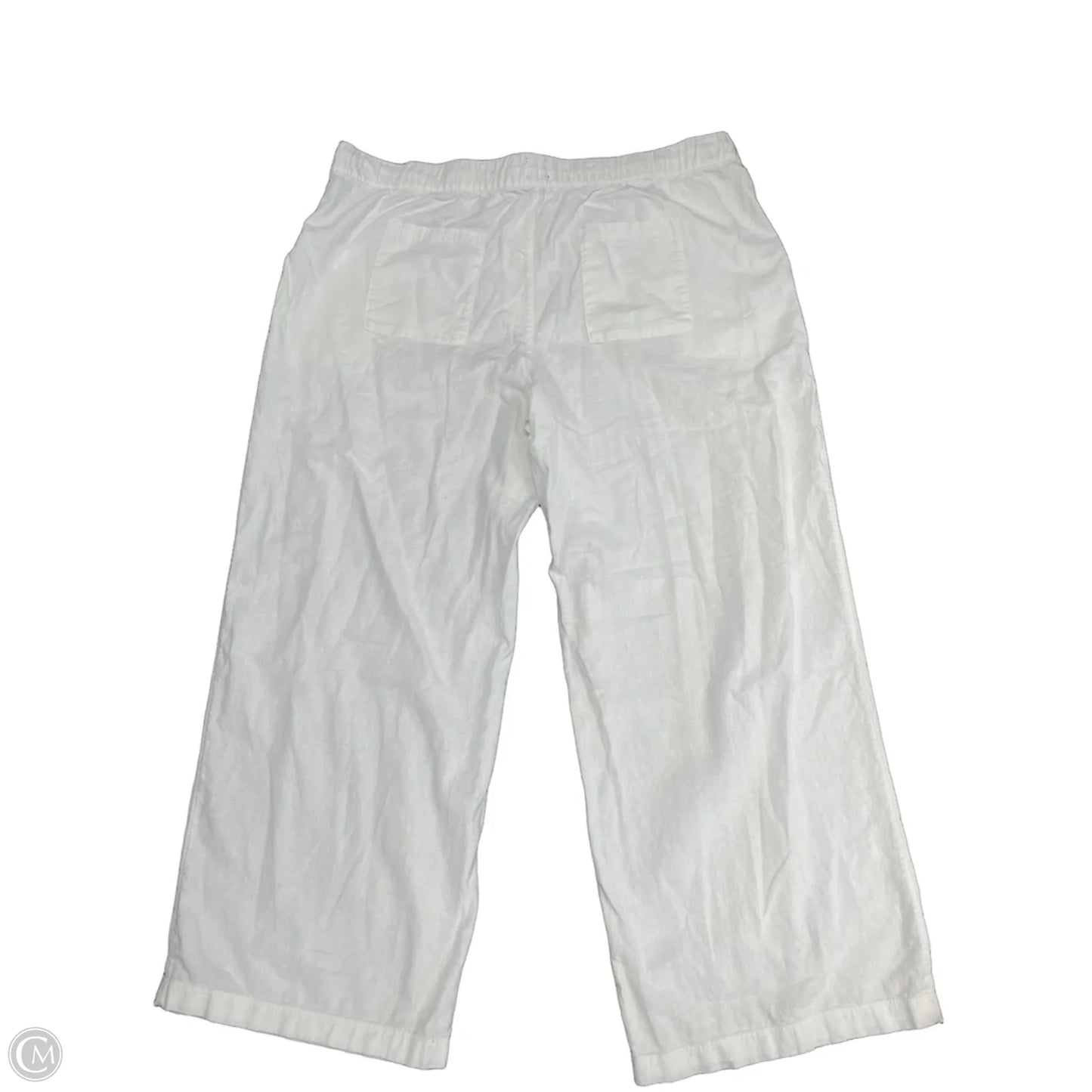 Pants Linen By Gap In White, Size: Xxl