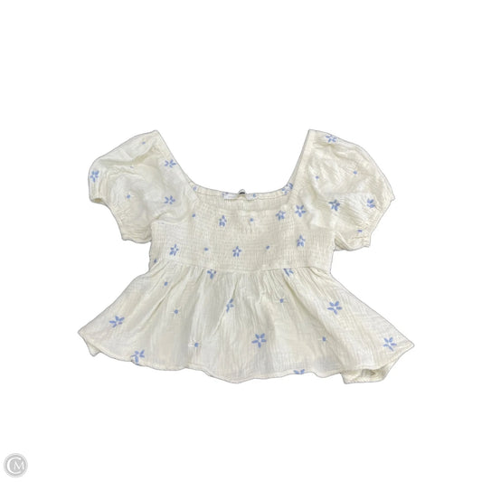 Top Short Sleeve By Altard State In Cream, Size: L