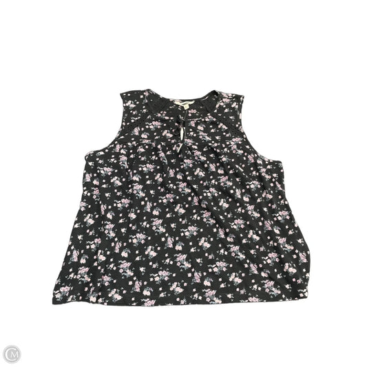 Top Sleeveless By Lucky Brand In Floral Print, Size: Xl