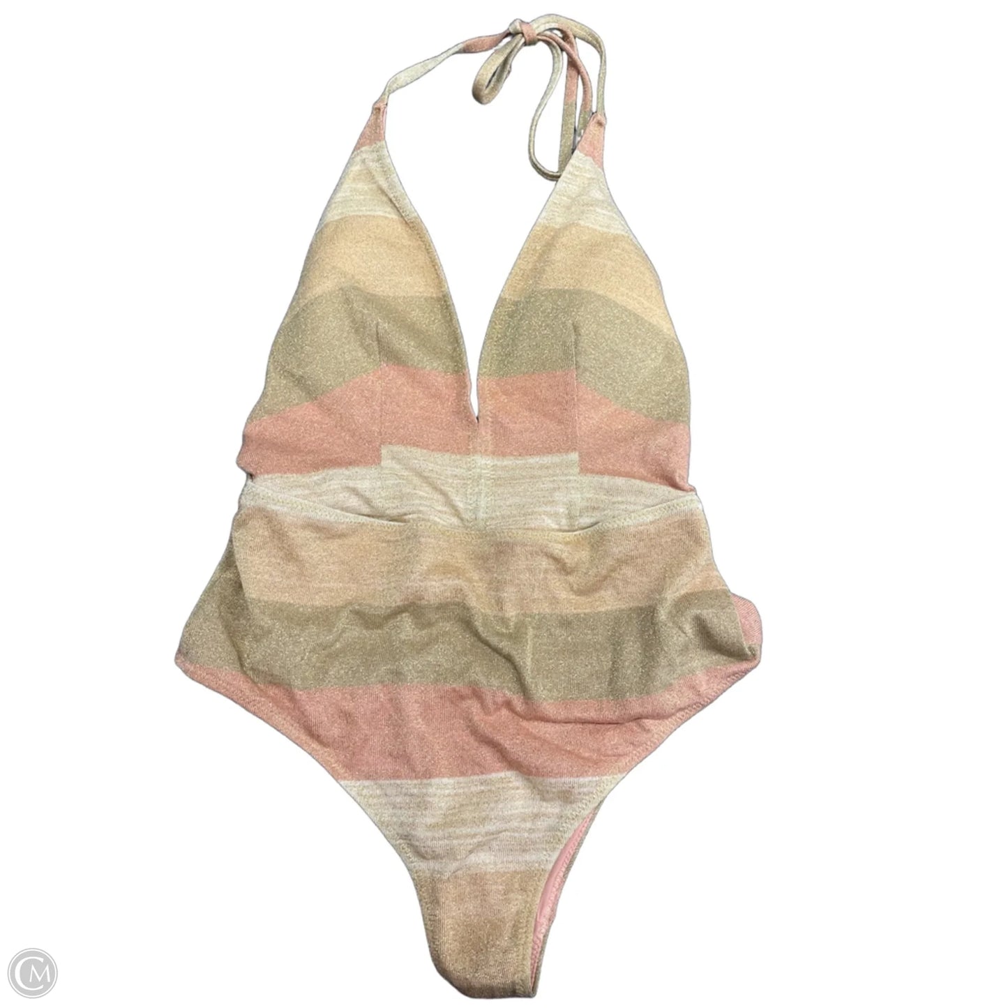 Swimsuit By Cme In Gold & Pink, Size: M