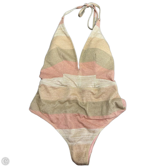 Swimsuit By Cme In Gold & Pink, Size: M